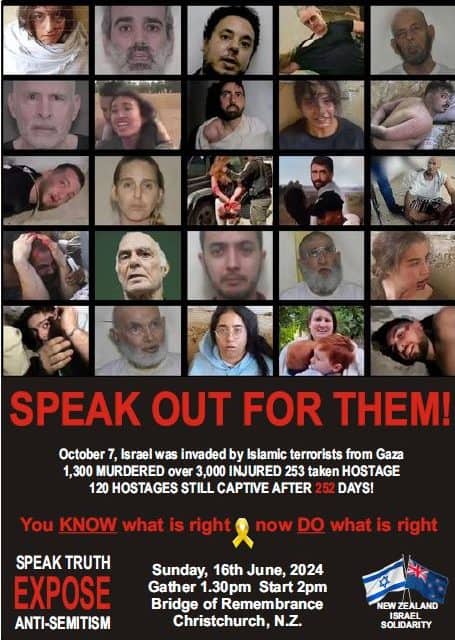 Christchurch Rally: Oppose NZ funding for UNRWA