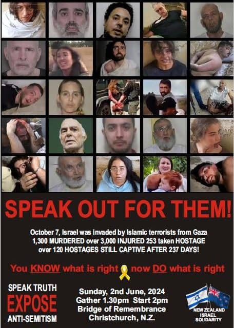 Israel Solidarity Rally in Christchurch – June 2
