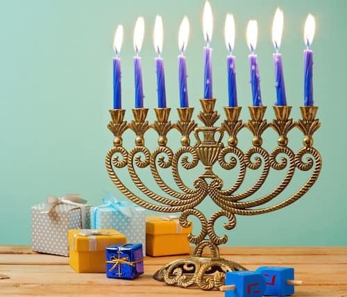 Windy Chanukah celebration in Wellington