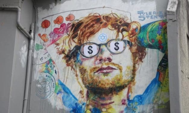 Ed Sheeran mural in Dunedin vandalised again