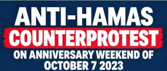 Counterprotest in Auckland & Wellington against anti-Israel protest on October 7 anniversary weekend