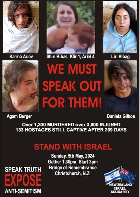 Israel Solidarity rally, Christchurch